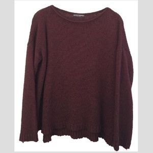 Brandy Melville Burgundy Knit Sweater
